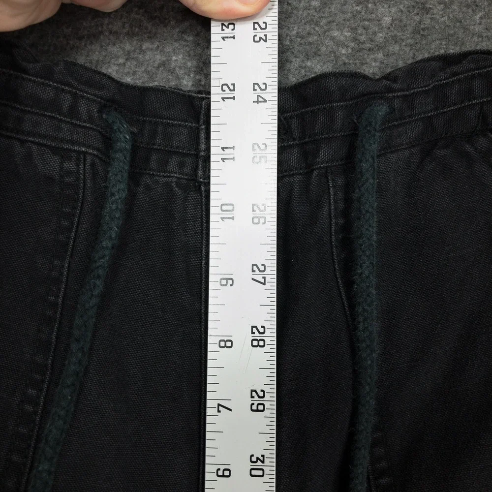 Vintage PCH Jeans Women's Size 32 L Black Cotton Denim High Rise Big Pockets